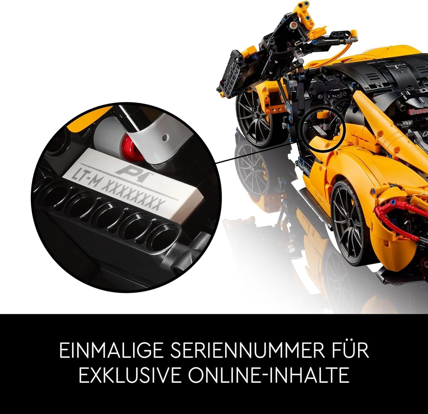 LEGO Technic Mclaren P1 Super Sportsvognsæt Til Voksne Bilfans Gave V8 Stempelmotor 7-trins gearkasse Skalamodel Legetøjsbilsæt 42172 Byggesæt Besuche den LEGO-Store