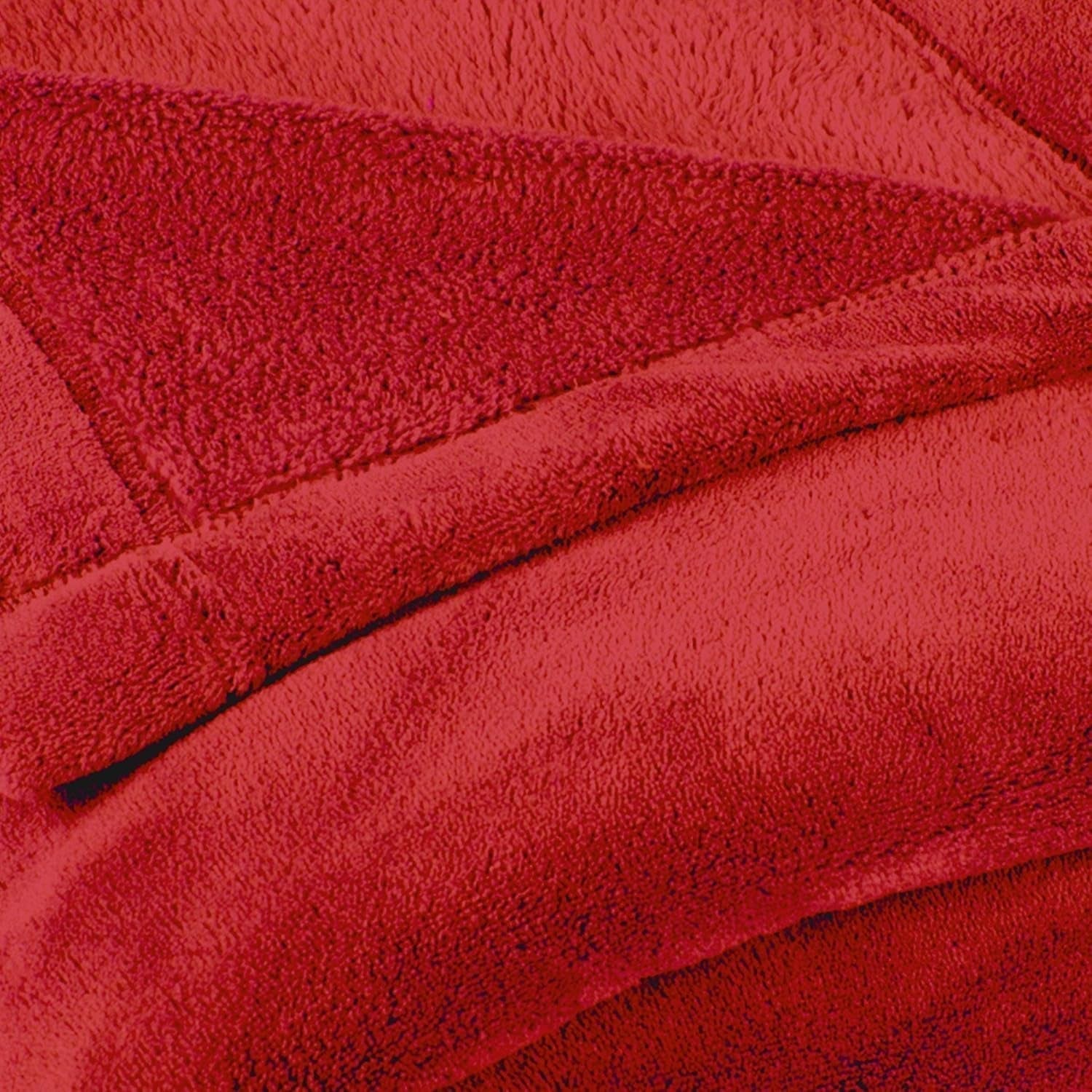 Celinatex fluffy tæppe XXL 220 X 240 Cm rødt sofatæppe varmt tæppe blødt mikrofiber Fleece Oeko-Tex Montreal Senge og betræk Besuche den CelinaTex-Store