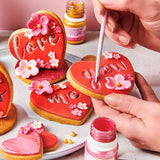 Funcakes Metallic Food Paint, Copper Color: Skab metalliske effekter på fondant, marcipan, royal icing og småkager. 100% spiselig madfarve, Halal, velegnet til vegetarer og veganere. 30 ml.