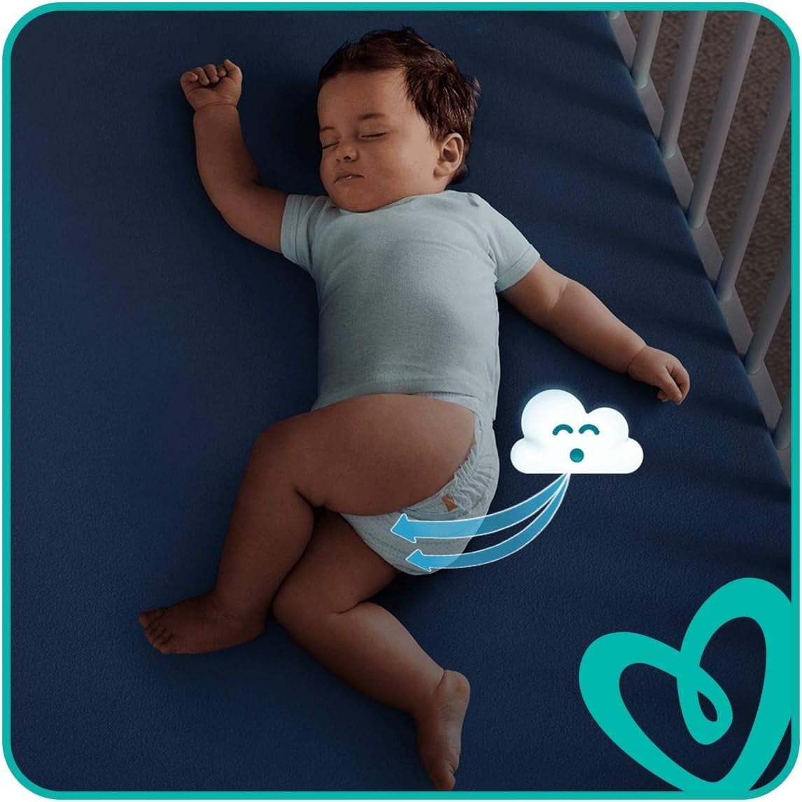 Bleer Pampers 81657566 Baby-Dry Bukser, hvide