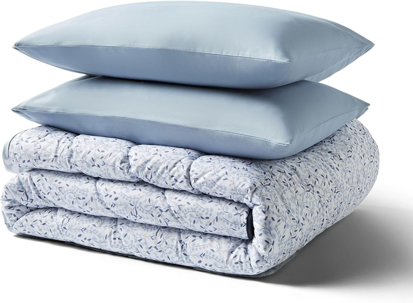 Night Lark Betrækløs Dyne Super King 6 Tog Forår Sommer - Blue Garden Super blød dyne Letvægts maskinvaskbar Hurtigtørrende dynebetræk Alt-i-én vendbare dyner & dyner Naty Shop