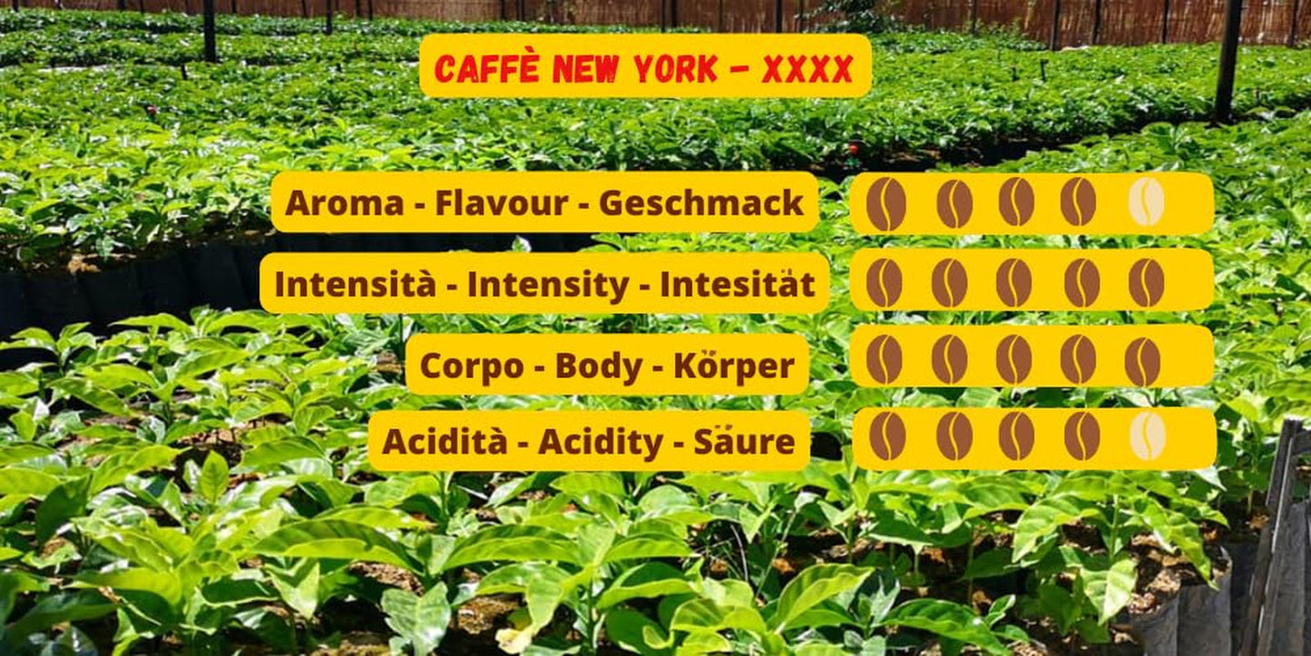 Caffè New York - XXXX - Hel kaffebønne - 1000g