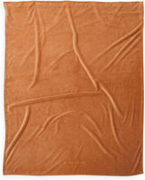 TOM TAILOR Wellsoft Tæppe, 150X200 Cm, 100% Polyester/ Wellsoft, broderet med logo, WELLSOFT BLANKET Orange (Warm Coral) Tæpper og dyner Naty Shop Orange 150X200 Cm