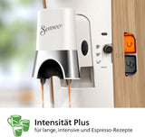 Espressomaskine med PHILIPS Senseo Select kapsler - Intensity Plus, med Memo funktion til 3 kaffespecialiteter, Crema Plus, økologisk produkt, høj kvalitet, silkeblød hvid (CSA240/05)