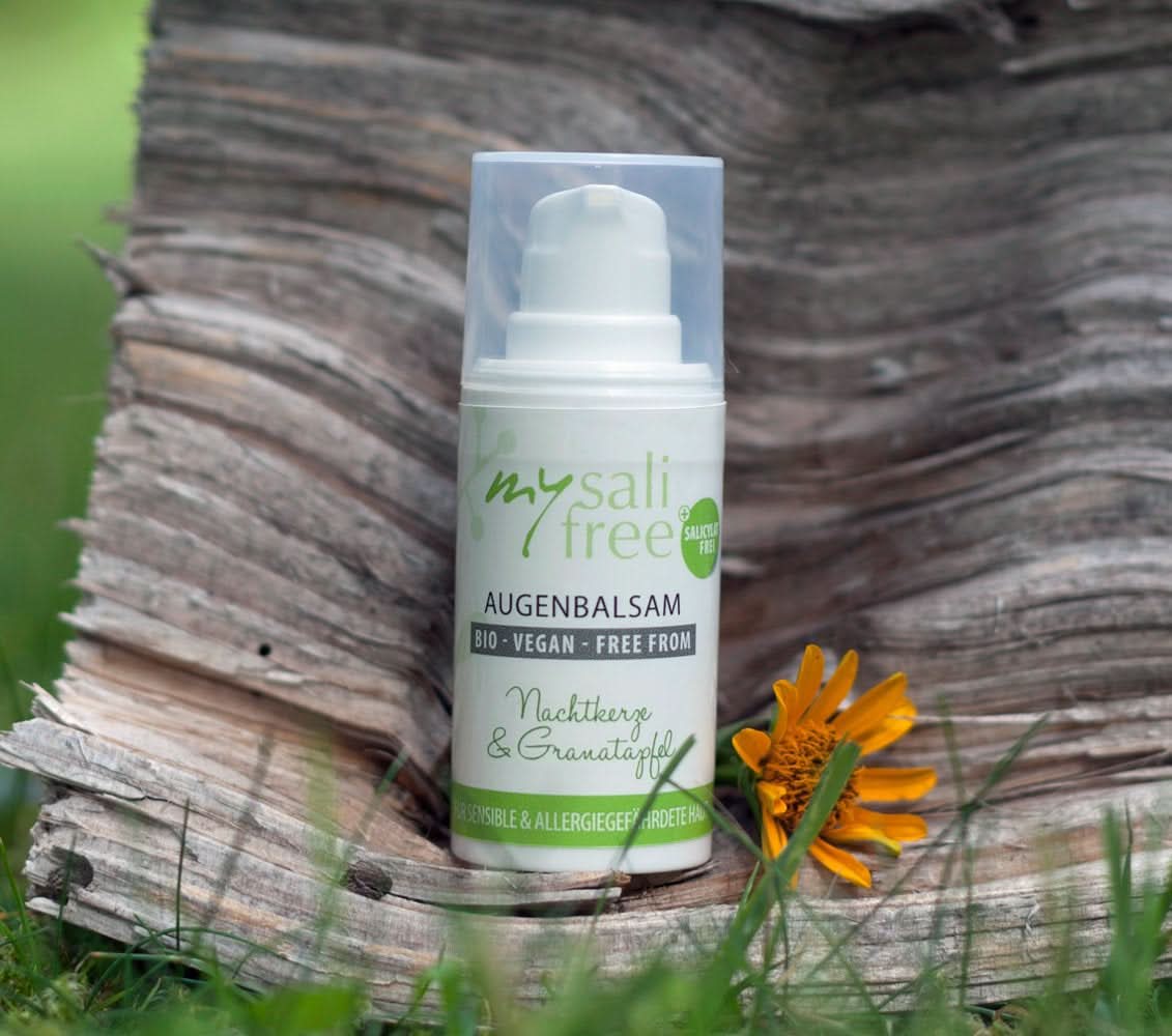 Mysalifree BIO EYE BALM, intensiv anti-rynke øjencreme til følsom hud, med granatæble og okker, 15 ml Cosmetics and Beauty Naty Shop
