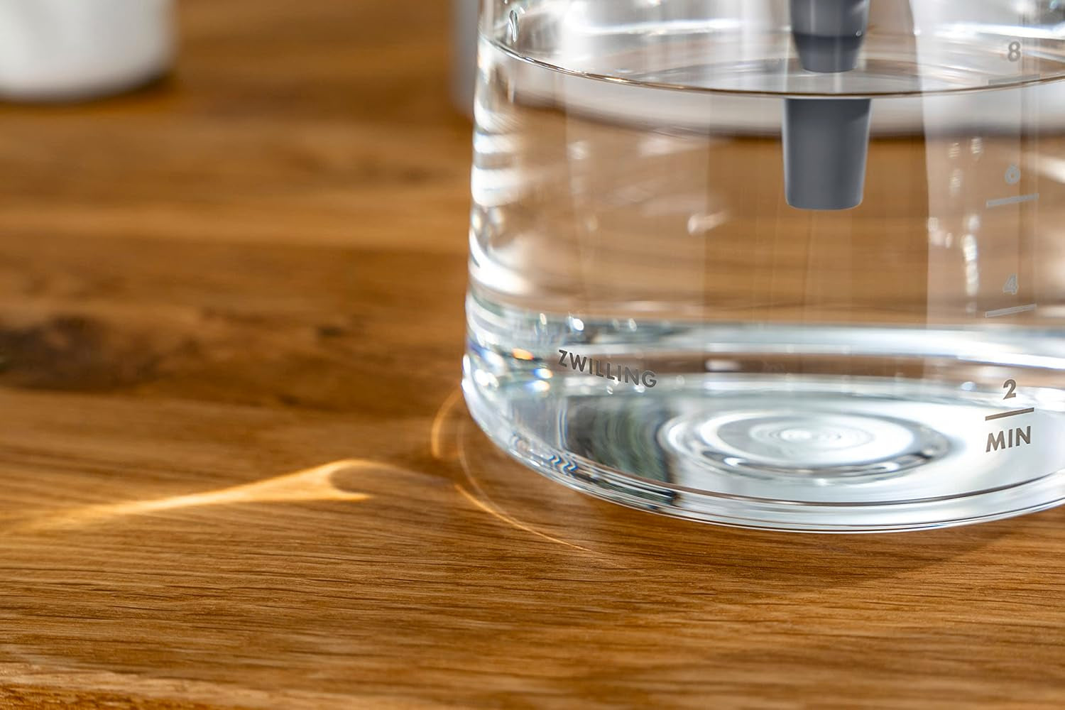 ZWILLING ENFINIGY Filter-espressomaskine med 1,5 l glaskaraffel, espressomaskine med rustfri stålkedel, blomstrende funktion og smart afkalkning, plastik, sølv