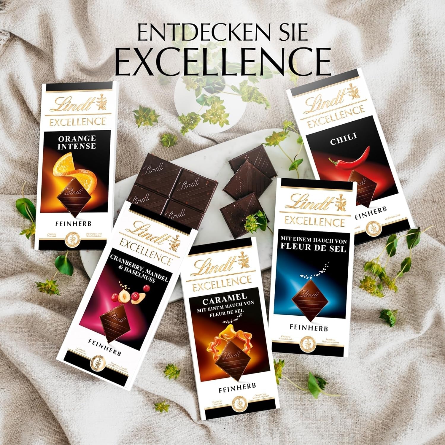 Lindt EXCELLENCE Ekstra cremet mælkechokolade | Bar 100g | Fin, premium mælkechokolade med en cremet, mælkeagtig smag | Intens og vedvarende aroma | Chokolade gave