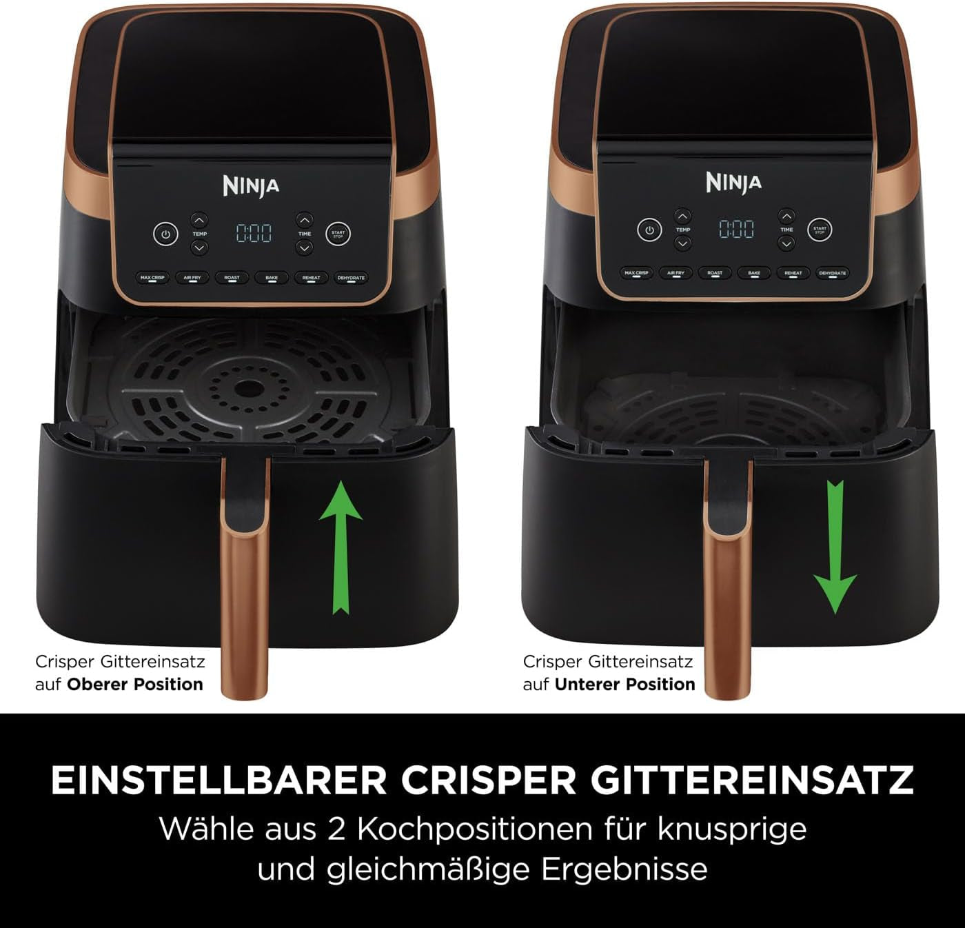 Ninja Air Fryer MAX PRO AF180EUCP, 6,2 liter, oliefri Naty Shop Appliances