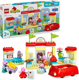LEGO DUPLO 10434 Peppas supermarked: kreativt pædagogisk legetøj og legesæt, gave til drenge og piger fra 2 år, opmuntrer til fingerfærdighed Byggesæt Besuche den LEGO-Store Standardtitel