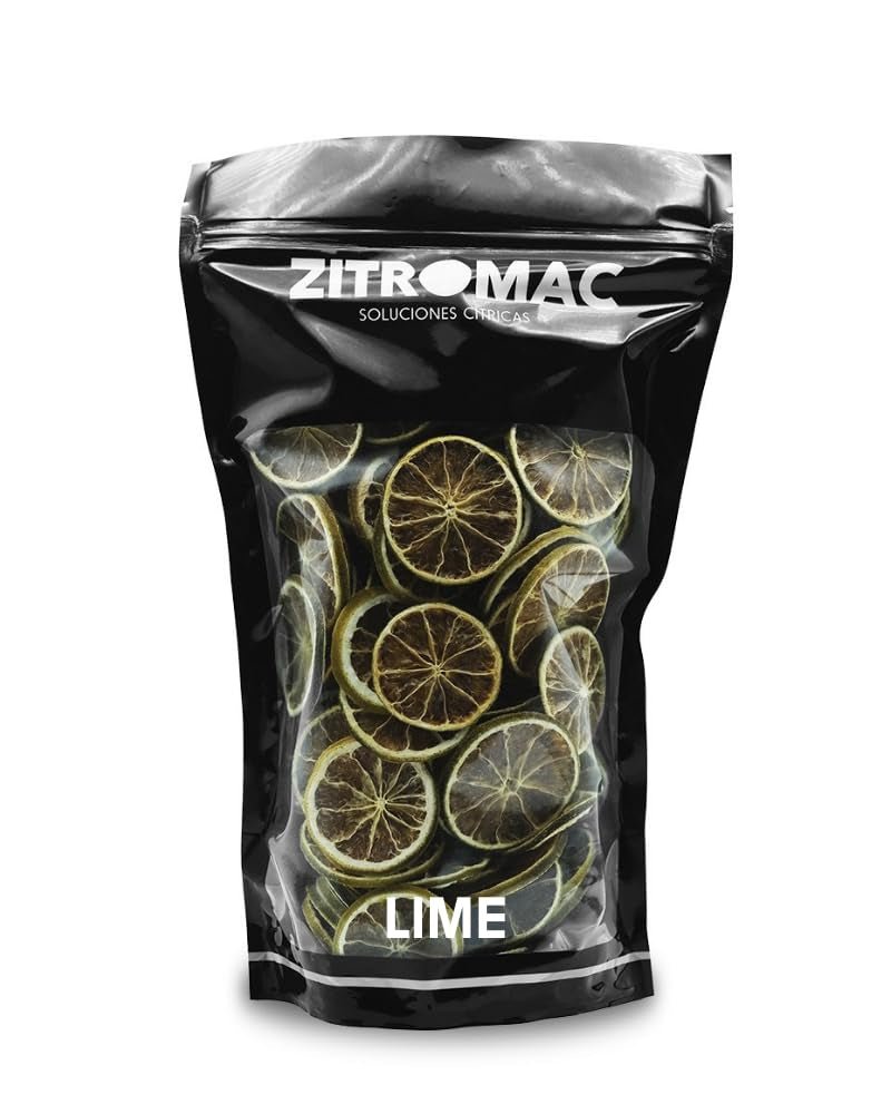 200gr Tørrede limefrugter til cocktails|tørret frugt til sukkerfri cocktails, dekoration, bagning, jul, drinks, te|100% naturlig Tørrede limeskiver til gin, cocktailaften Tørrede produkter Naty Shop Limes