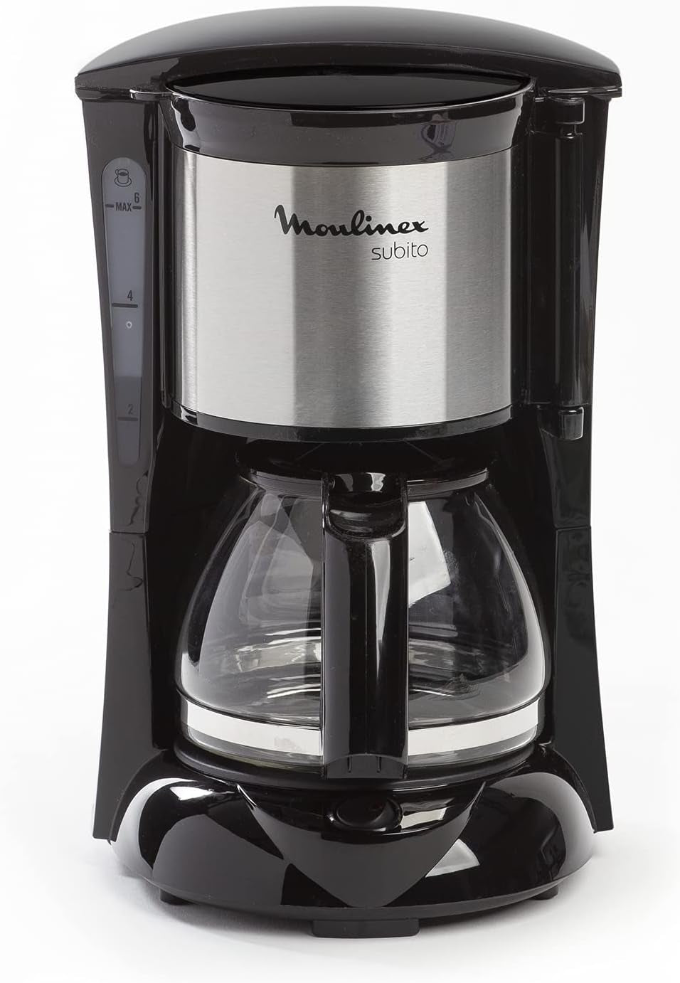 FG150813 Subito kaffemaskine, 6 kopper, Sort/rustfrit stål