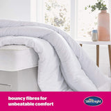 Silentnight "Ultrabounce" quilt, mikrofiber, hvid, enkeltseng Dyner og dyner Naty Shop