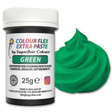Sugarflair Colourflex Extra Paste Verde madfarve - Spiselig madfarve til smørcreme, chokolade, sukkerpasta, glasur, fondant, kageblandinger, dej og mere - 25g