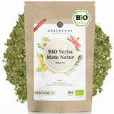 Økologisk Yerba Mate Tea Den originale 1 kg Loose Mate Tea Høj Koffein Uristet Lufttørret Lab Testet Mate Blade pakket i Tyskland Premium kvalitet Gräfenhof