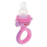 Nuby Silikone Fruit Feeder Nibbler - Frugt Feeder til babyer 6 måneder og småbørn - Biring til frugter, grøntsager og puréer - BPA fri - Pink - 6+ måneder