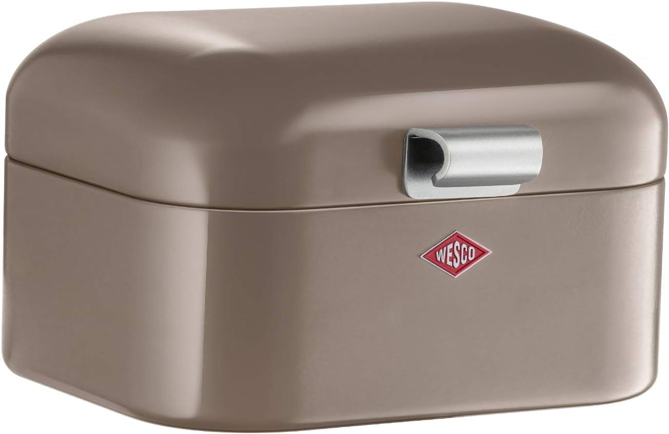 Wesco 235 001 Mini Grandy brødkurv 17 x 18 x 12 cm (L/B/H) pink, rustfrit stål Madkasser Naty Shop Varm grå