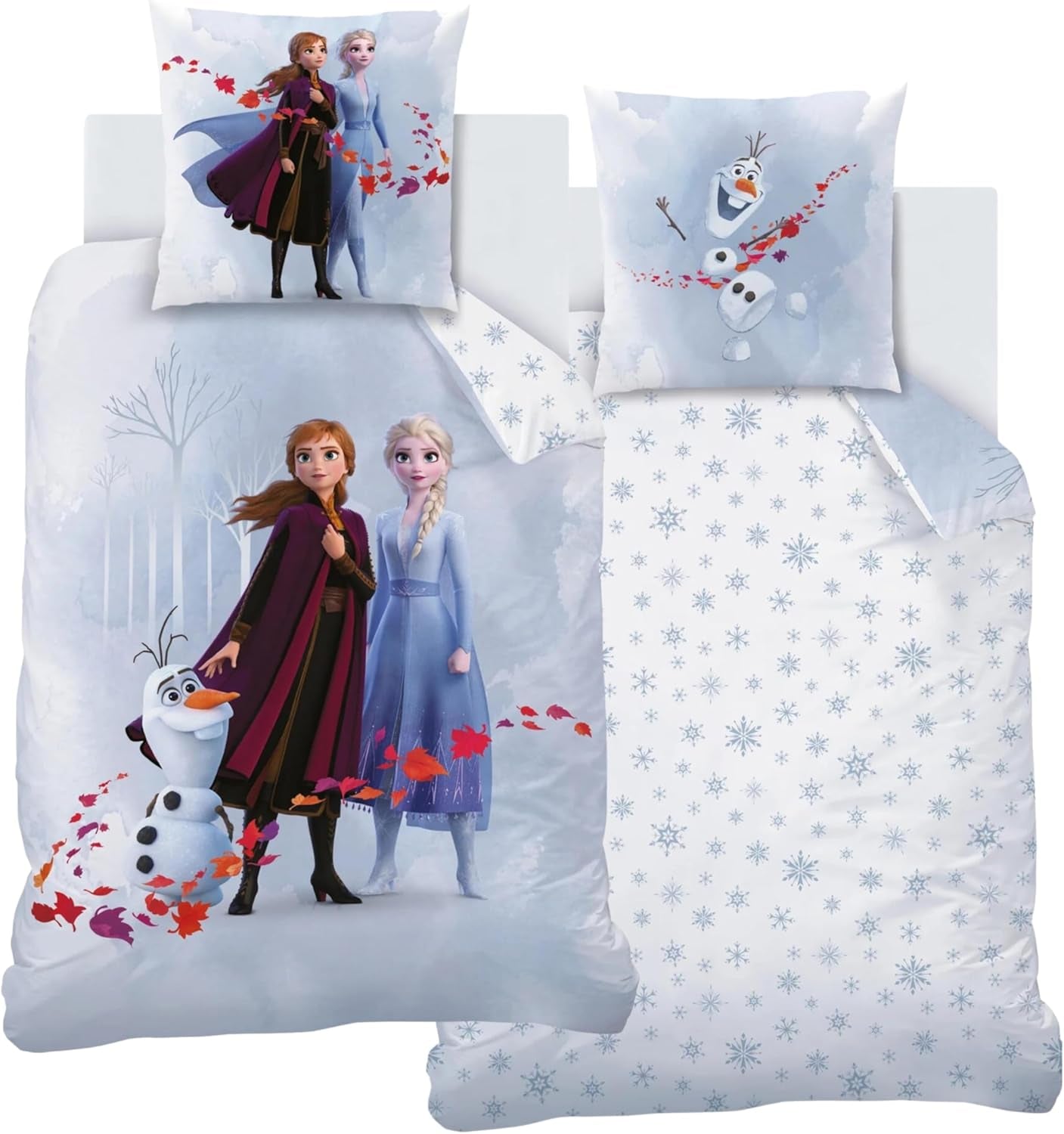 Børnesengetøj, forskellige tegneseriefigurer, 100% bomuld Sengetøj - børn Naty Shop Frozen