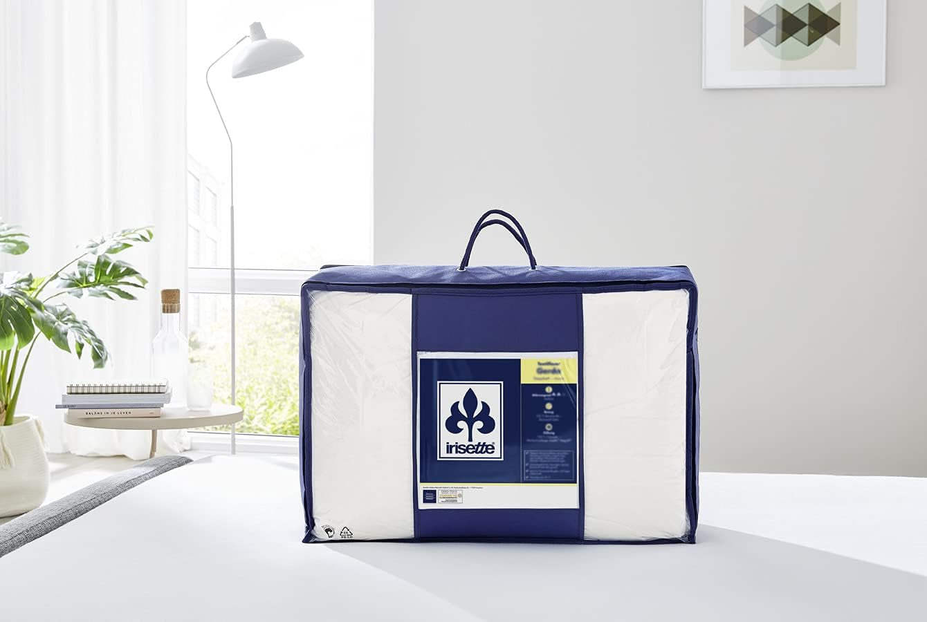 Irisette Merino All Season Quilt - Made in Germany - Ny Pure Wool Transitional Quilt, 135 X 200 cm, Hvid, Oeko-Tex Certified Quilts and Quilts Naty Shop