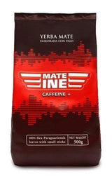 Mate Tea Koffein I Uristet, stilkløs og pulverfri traditionel - Stærk Mate Tea fra Paraguay I Koffeinindhold | Energigivende og afgiftende drik 500 G I 0,5 Kg