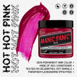 Manic Panic Hot Hot Pink Classic Cream Vegano Cruelty Free Semi Permanent Hårfarve 118ml Naty Shop Hårfarve