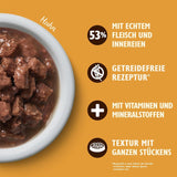 Lily's Kitchen våd voksen kattefoder, lavet med naturlige ingredienser, lækre stykker i sovs, multipakke, 8 æsker x 85 g