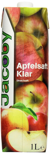Jacoby 100 % klar æblejuice, 6 x 1 liter Ikke-alkoholiske drikke Naty Shop