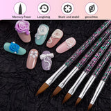 31 Stück Professionelle Nagel Pinsel Set, Dual-Ended Nagelpinsel, Pinsel Für Gelnägel, Akryl Nail Art Pen, Nail Art Dotting Tools, Nail Brush Für DIY Nagelkunst Salon Design