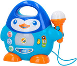 WinFun karaoke musikafspiller, pingvin design, med blinkende lys og ekkoeffekter, i blå, legende stil, USB-forbindelse Baby Toys Naty Shop Standardtitel