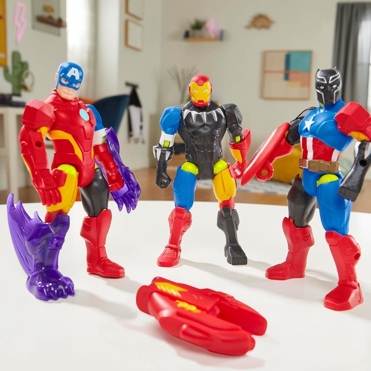 Mixmashers Marvel Captain America Avengers Mix-og-match actionfigurer og tilbehør Actionfigurer Naty Shop