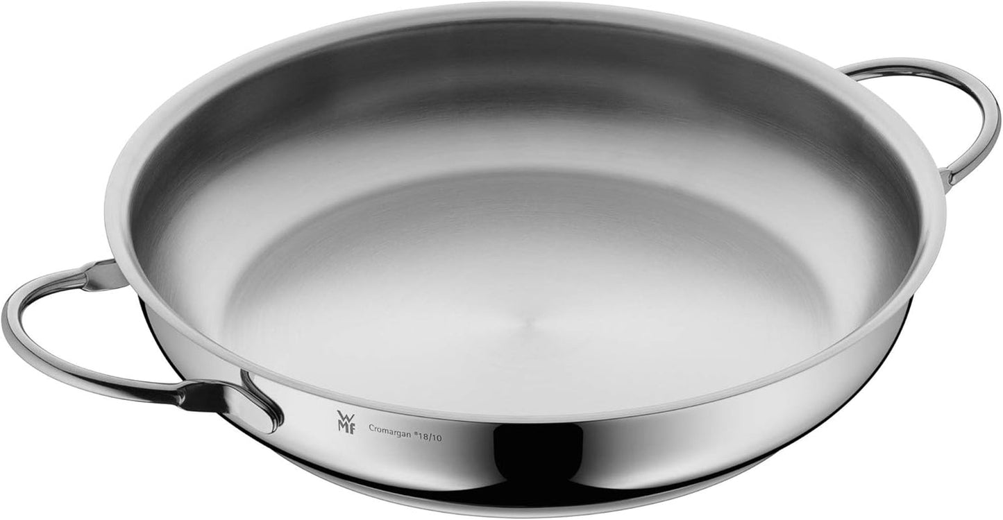 WMF Profi serverings-/stegepande 28 cm induktion, Cromargan rustfri stålpande, udækkede Gryder og pander Naty Shop 28Cm