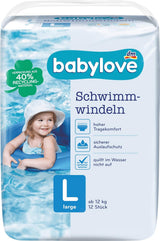 Badebleer størrelse L (10 - 14 kg), pakke med 12 stk