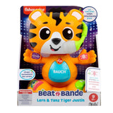 Fisher-Price Baby og Toddler Beat Bande Lern & Tanz Tiger Justin pædagogisk legetøj med lyde og lys til babyer 9 måneder og opefter, tysk udgave, HYL31 Baby Toys Naty Shop