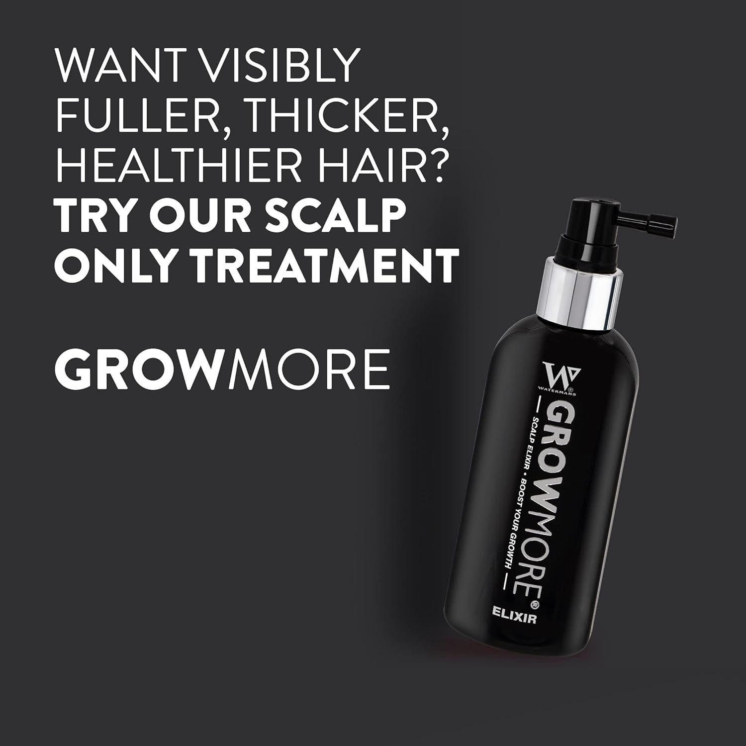 Watermans Grow More Elixir Hair Growth Serum - Styrker hårrødder - Fremmer hårvækst - Til kvinder og mænd Hårpleje Naty Shop
