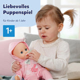 BABY Born Hannah Play with Me - Babydukke med 5 funktioner - Blødt materialekrop inklusive tilbehør - 36 cm dukke - Batteridrevet - Velegnet til børn fra 1 år