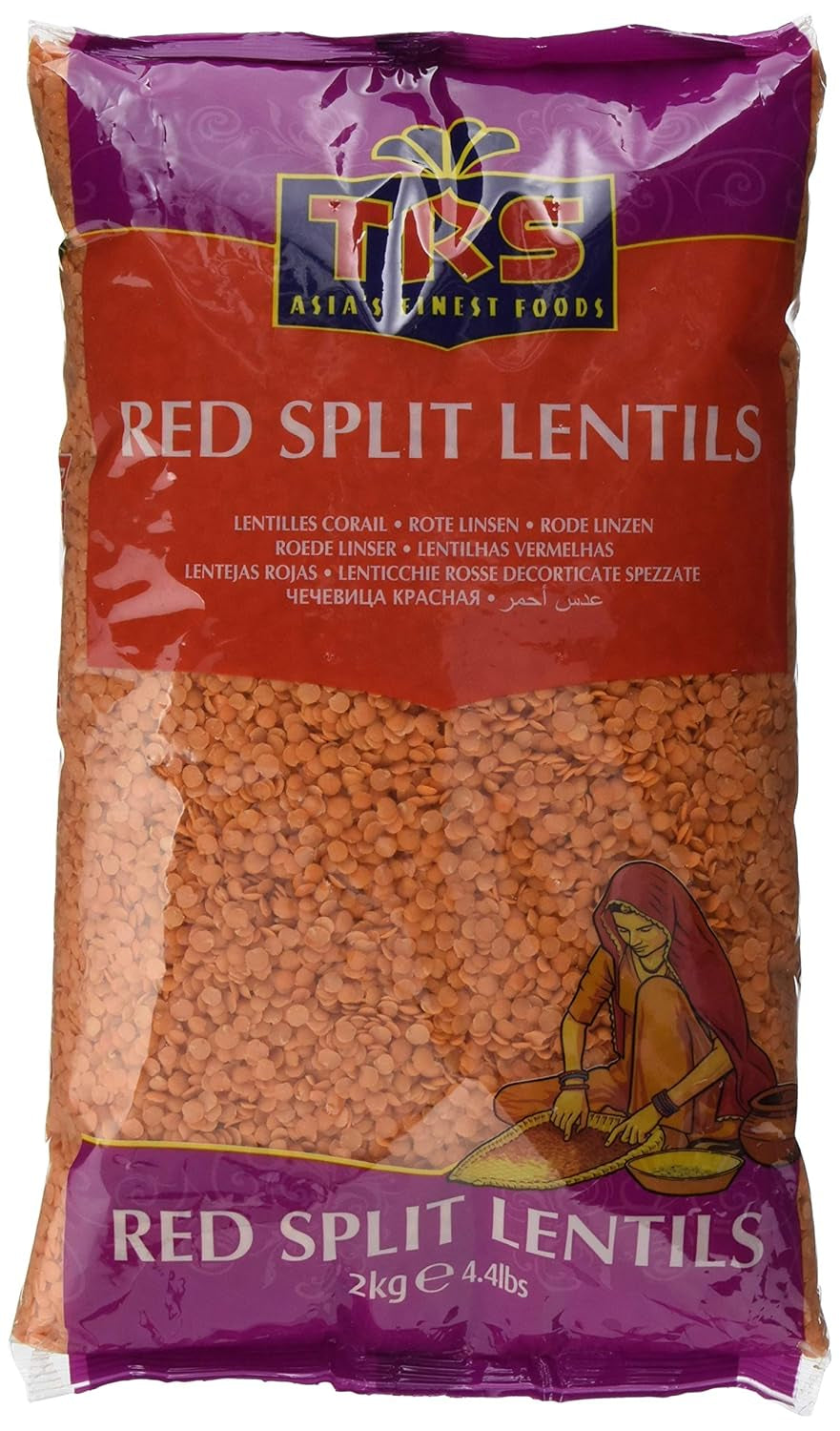 TRS - Røde linser - (1 X 2 KG)