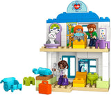 LEGO DUPLO Town Første besøg hos lægen, byggelegetøj, legesæt til fremme af finmotorik, gave til småbørn 2 år, pædagogisk legetøj, hospitalsrollespil 10449 byggesæt Besuche den LEGO-Store