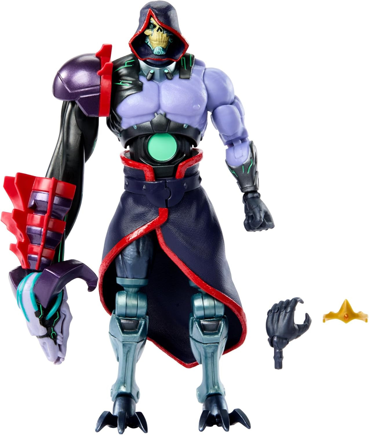 Masters of the Universe: Revolution Masterverse Skeletor Action Figur Samlefigur med 30 bevægelsespunkter og bevægelig robotarm Motu Toy HYC46 Action Figurer Naty Shop Standardtitel