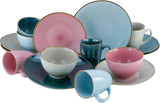 CreaTable, 22506, COSY DAY-serien, 16-delt porcelænssæt til 4, Porcelænskombinationsservice, Tåler opvaskemaskine og mikroovn, Kvalitetsfremstilling