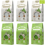 Elf-Family 6 æsker (12 stk) Økologiske konjac ultralav kulhydrat Shirataki nudler Veganske glutenfri - 1,62 kg, ingen kulhydrat/keto/lavt kalorieindhold/fedtfri/sukkerfri instant nudler - spaghetti og fettuccine