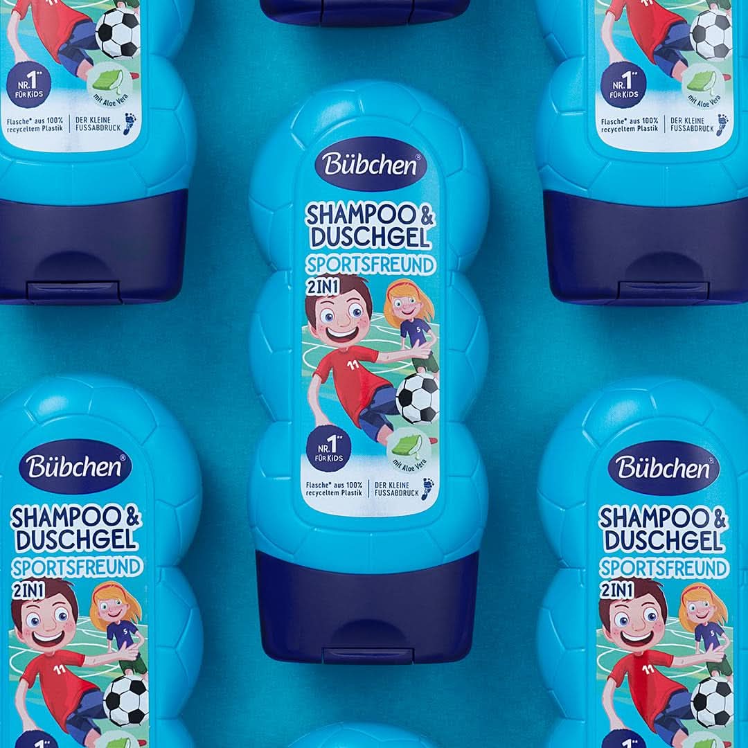 Bübchen Sportsfriend 2In1, Shampoo og shower gel, 230 ml Brusebad og bad Naty Shop