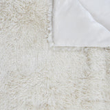 HOME DECO FACTORY Quilt med langt hår, 220Cm X 240Cm, beige Dyner og dyner Naty Shop
