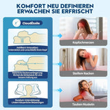 Cloudétoile Nakkepude Memory Foam Pude - 2 i 1 Ergonomisk ortopædisk pude Visco Foam Pude Side Sleeper Nakkestøtte Pude Højdejusterbar Memory Foam Pude Hvid 64X38X12cm Cervikal ortopædiske puder Naty Shop