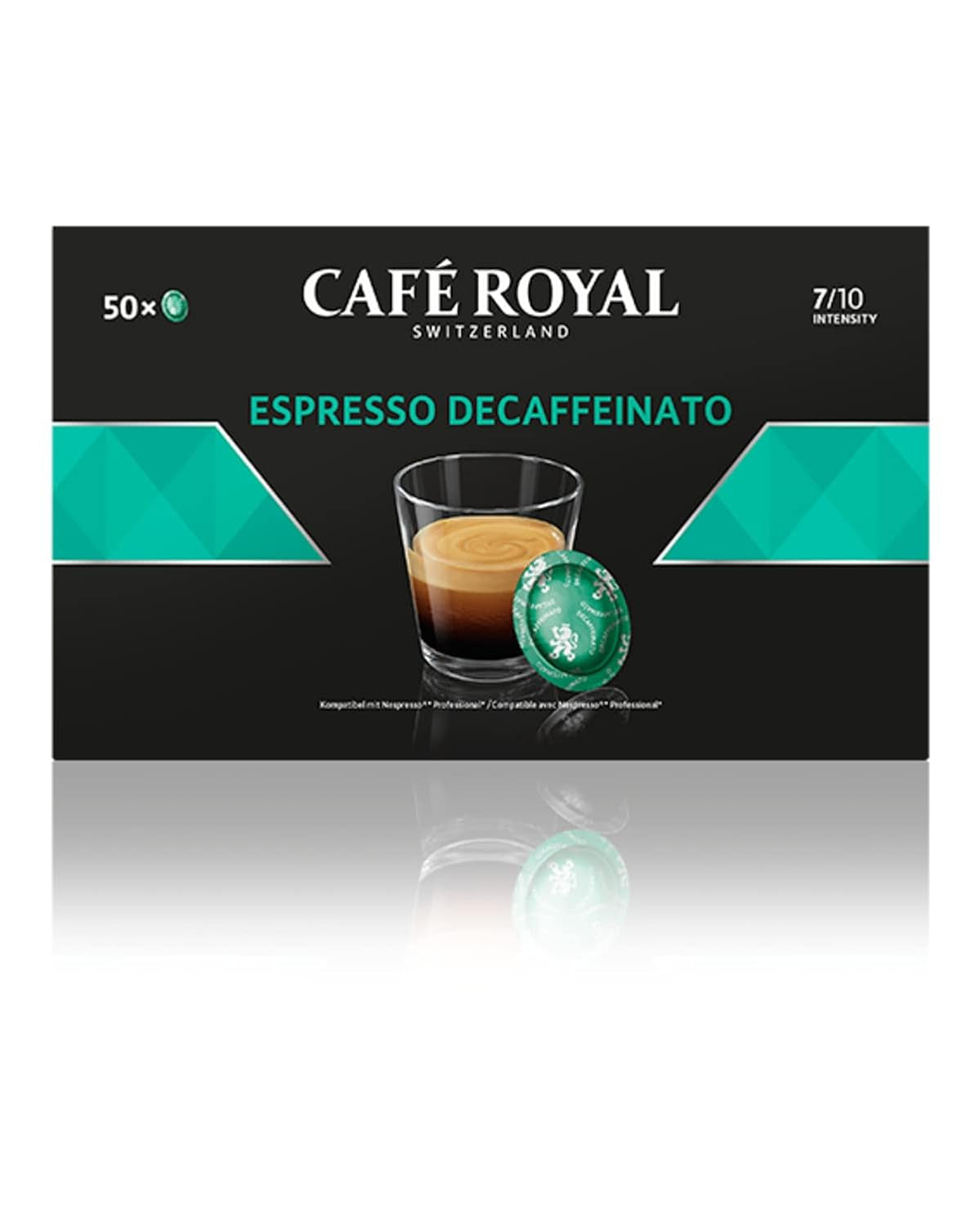Espresso Forte 50 Pads til professionel Nespresso Machine - 7/10 Intensity - UTZ-zertifiziert & Espresso Decaffeinato 50 Pads til professionel Nespresso Machine - 7/10 Intensity