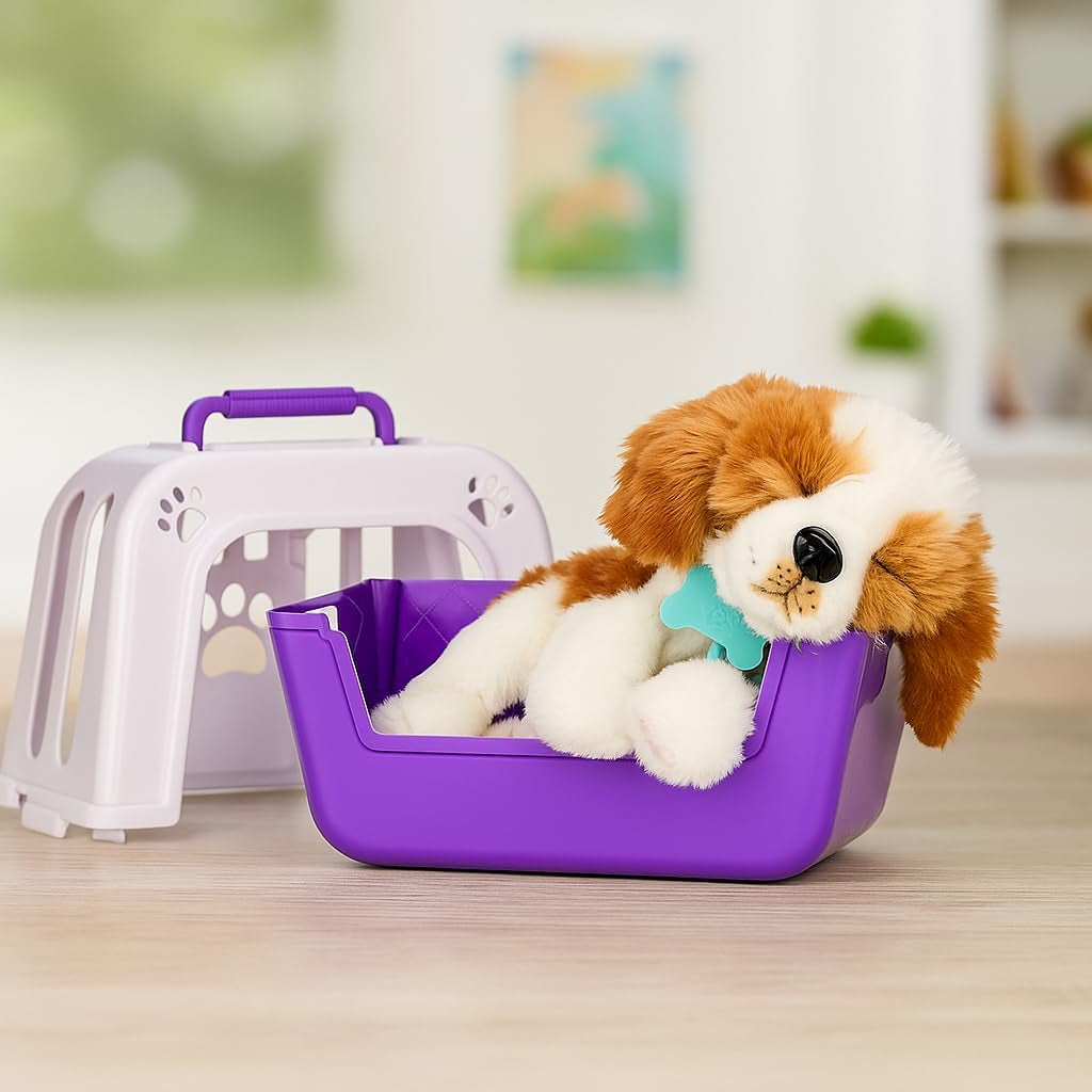 Little Live Pets My Really Real Puppy – Patches; Interaktiv hvalp; over 60 lyde/reaktioner; realistisk udseende; 1 af 72 varianter; legesæt med bæretaske; batterier inkluderet; i alderen 5+