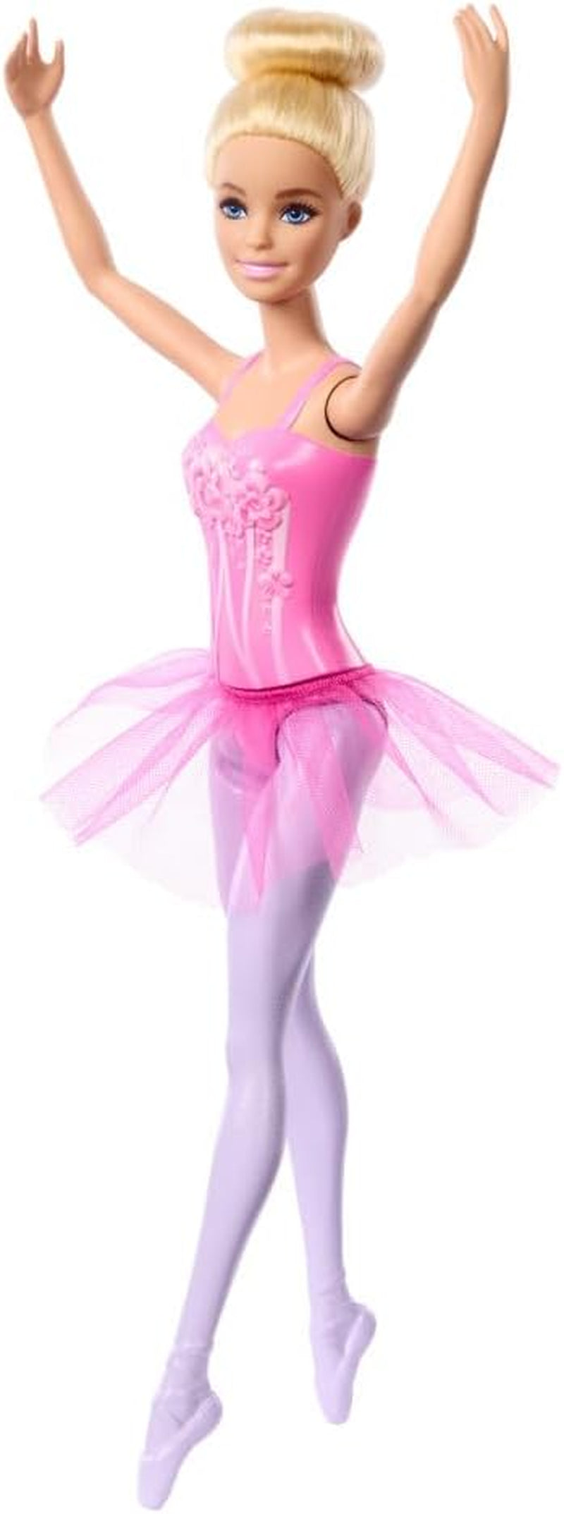 Barbie ballerinadukke modeblond dukke i aftagelig lilla tutu med balletarme og spidse sko HRG34