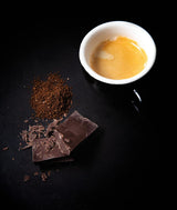 Espresso Kaffeebohnen stærk 500g, Barista Kaffee schokoladig und säurearm, Espressobohnen, Bohnenkaffee mit Arabica und Robusta, fine Crema, ideel til Cappuccino