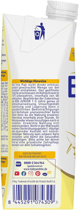BEBA Junior drikkeklar mælkedrik 1-3 år, med HMO, aldersegnet proteinindhold, palmeoliefri, fiskeoliefri, småbørnsmad, pakke med 12 (12 x 500 ml)