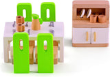 Hape E3459 - Børneværelse, lille Naty Shop Dukkehuse Spisestue