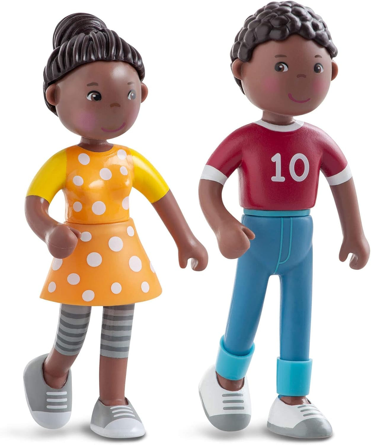 HABA 306696 - Little Friends Family Time Legesæt, fleksibelt dukketilbehør, 3+