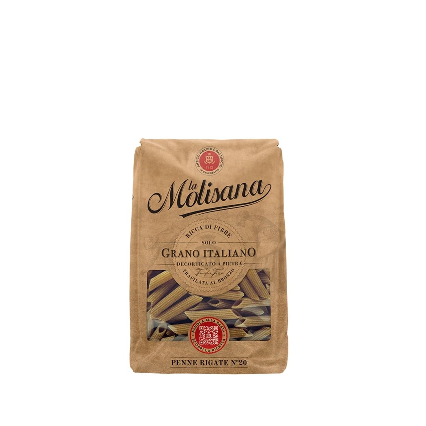N°20 Penne Régate Integrale Pate 500 g - Parti på 6